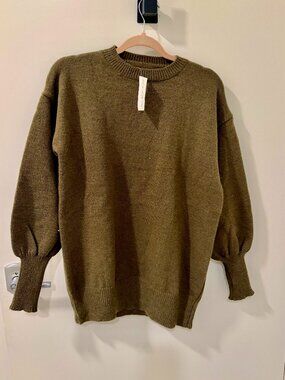 Over sized drape knit sweater